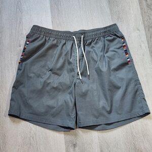 Wowie Nomad 3.0 Shorts Men XL Gray Aztec Southwest Drawstring Summer Outdoor